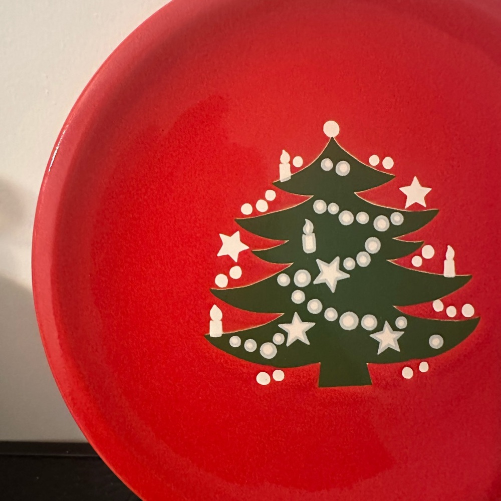 Serving Plate Waechtersbach Christmas Green
Tree Red Wester Germany 10 Inch - Picture 6 of 7